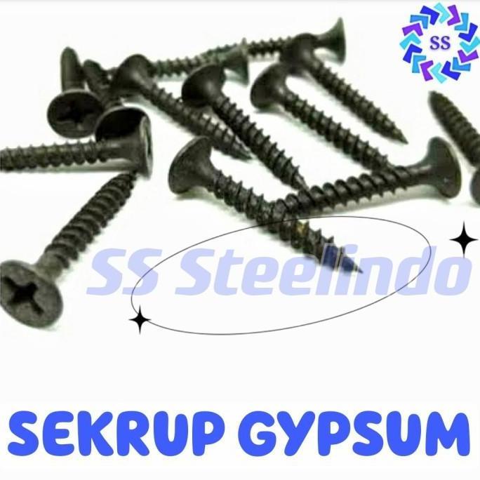 SEKRUP GYPSUM 1 INCH / 2,5CM HITAM