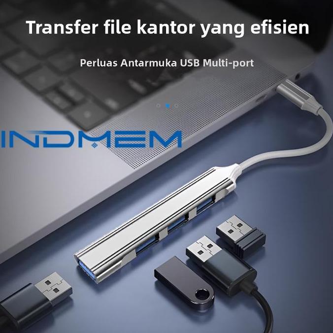 Ferkanada - Indmem 4 In 1  3.0  Tipe C  Adapter Docking Station | Suitable For Pc/Laptop/Phone 4 Por