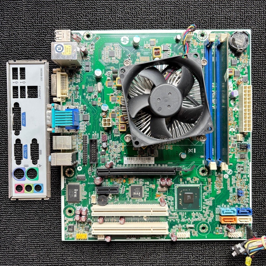 MOBO HP H61 + CORE I3 2120 3.3GHZ + RAM 2GB + FAN LGA 1155 DDR3