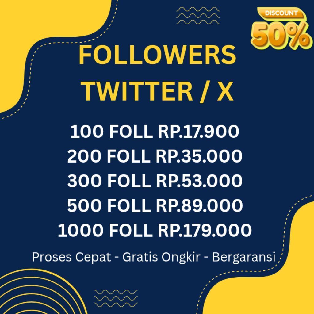 Promo Followers Twitter / X