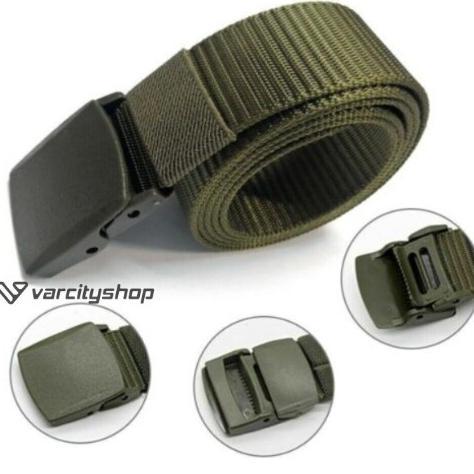 Ikat Pinggang Pria Canvas Belt Anti Metal Detector Xray Belt Canvas