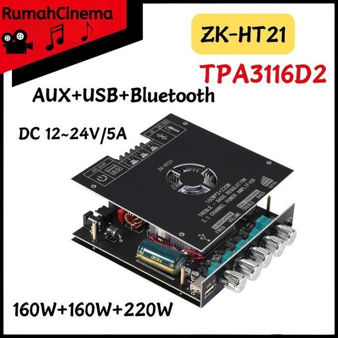 Allingroupsemesta - ZK-HT21TDA7498E 160W * 2+220w Bluetooth Digital Power Amplifier TDA7498E  Subwoo