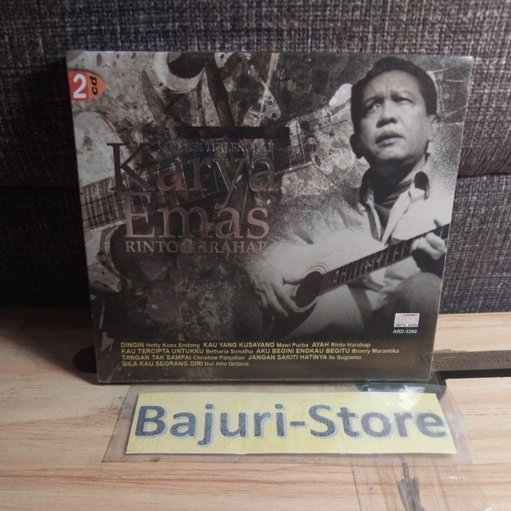 CD "Rinto Harahap"/album Karya Emas Rintoharahap/Segel/Sealed/Original/Isi 2 CD/