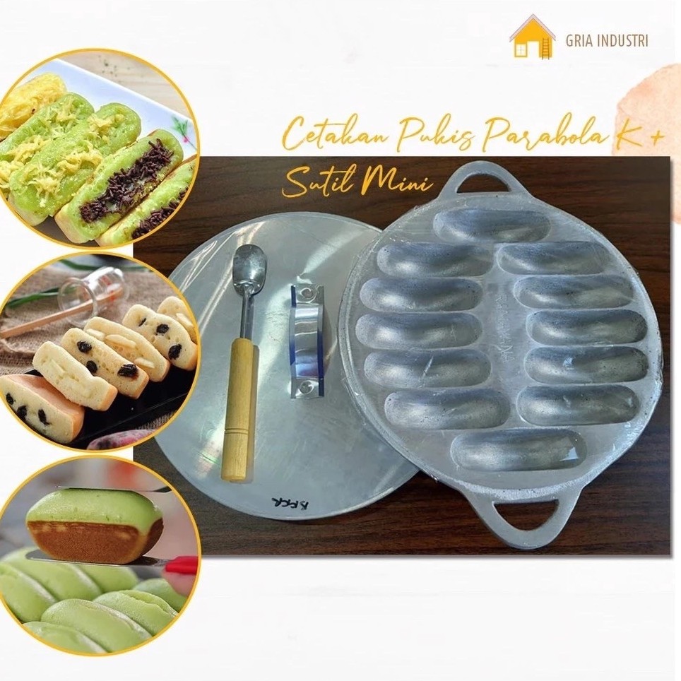 Cetakan Kue Pukis Bulat Isi 12 Besar / Cetakan Aluminium