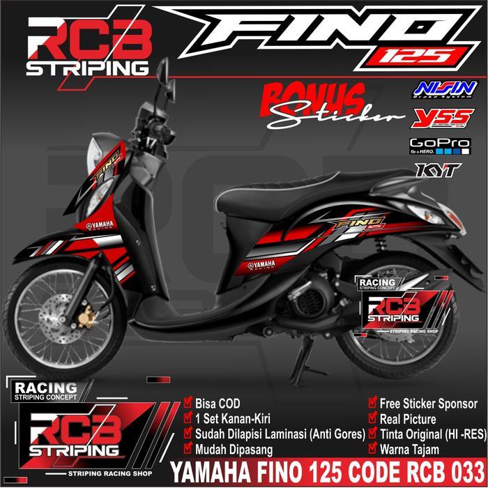 Sticker Stiker Striping List Mio Fino 125 Grande Premium Variasi Warna Banyak Merah Biru Hijau Pink 