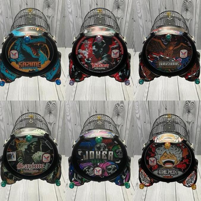 SANGKAR SAZIME DECAL HELOPET PLECI / KONIN / PRENJAK / CIBLEK / BURCIL LAINNYA  DIM 23 CM