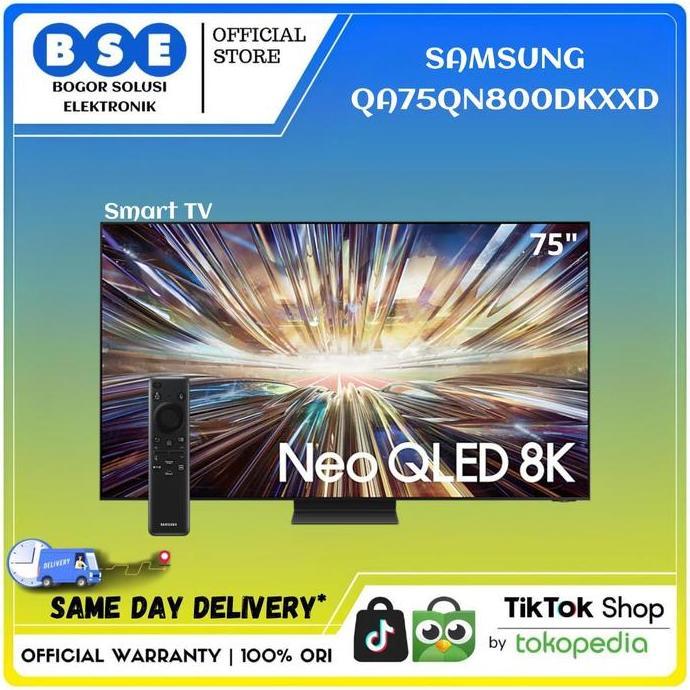 Allthebest- QLED TV 8K Samsung 75 Inch QA75QN800DKXXD Smart TV Samsung 75QN800D 75 Inci