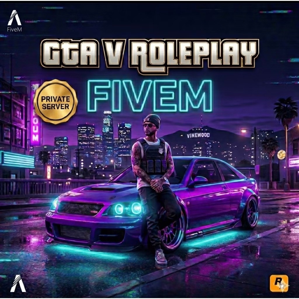 FIVEM Rockstar Grand Theft Auto V / GTA 5 FiveM FULL TUTOR PC Private