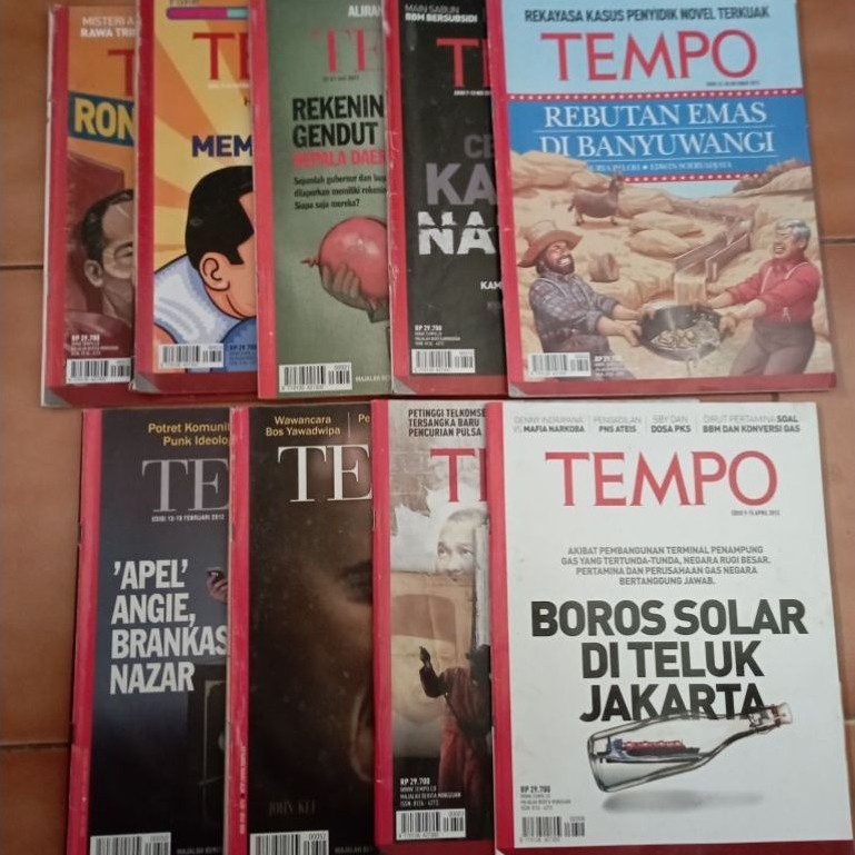 Majalah Tempo edisi Tahun 2011 | 2012