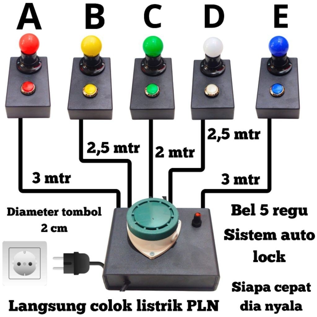 Bel cerdas cermat 5 regu bel cerdas cermat 5 tim auto lock auto reset bel cerdas cermat 5 grup