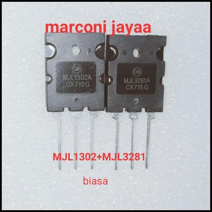 DISKON TRANSISTOR MJL3281A+MJL1302A/SET "BIASA" 