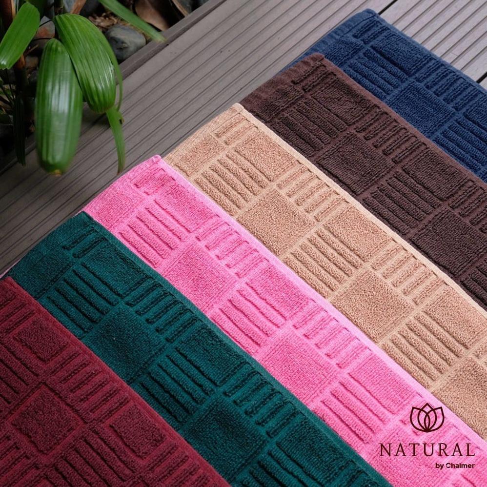 Original Keset Handuk Chalmer Keset Kaki Handuk Hotel Natural Chalmer 40X60Cm