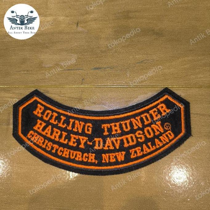 PATCH HARLEY DAVIDSON NEW ZEALAND ROLLING THUNDER PREMIUM