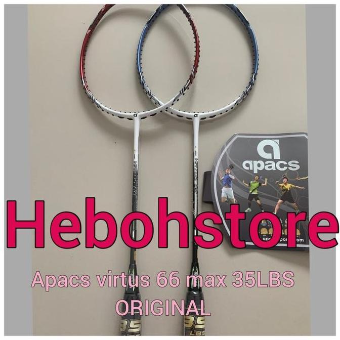 Mona- Raket Bton Apacs Virtus 66 Bisa 35 Lbs Bonus Grip