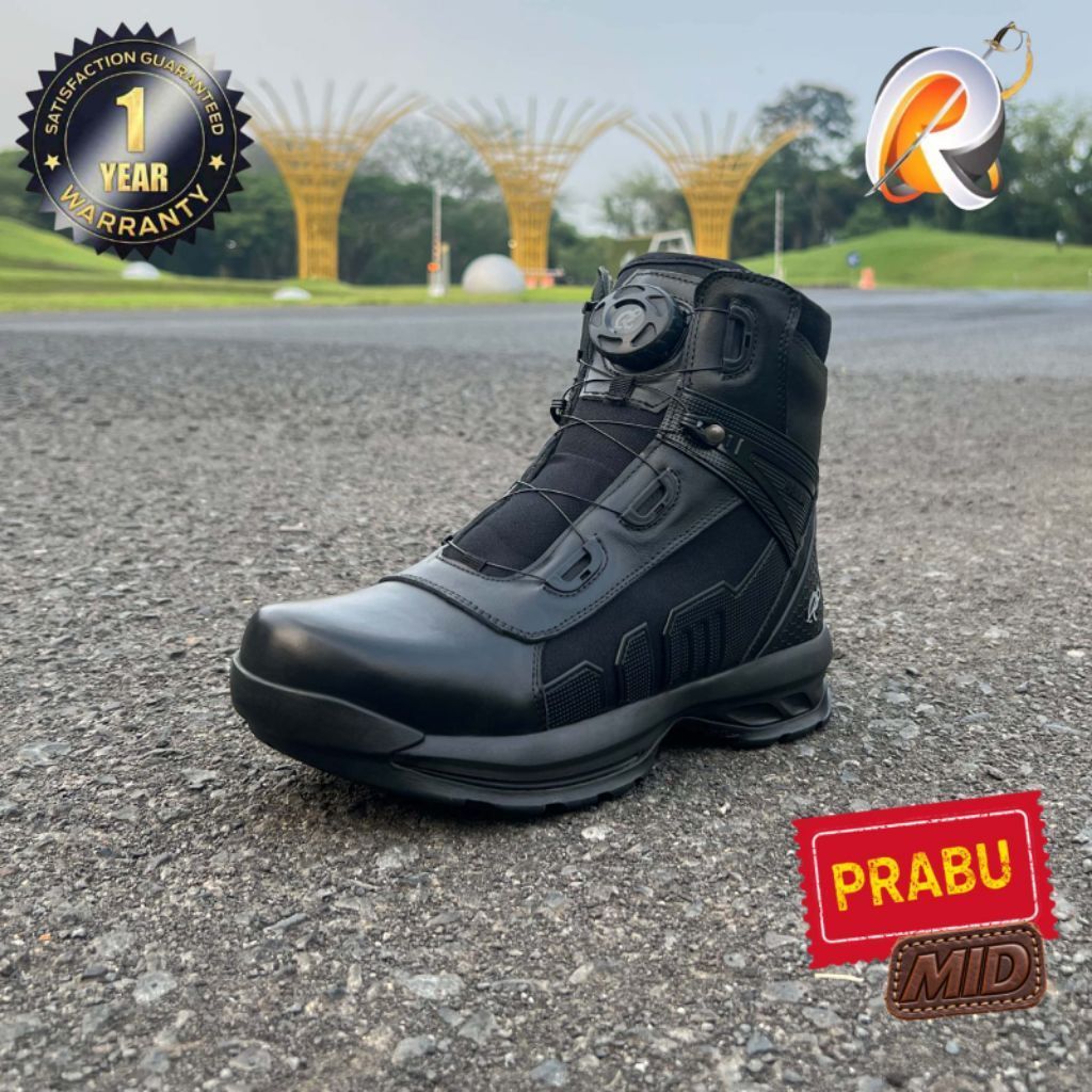 Sepatu P21 Prabu Mid Kulit Asli – Sepatu Kerja Pria Formal, Casual, Premium, Garansi 1 Tahun