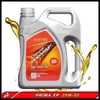 DISKON PERTAMINA PRIMA XP 20W50/20W-50/20-W50 API SL/CF 4L/4 L OLI BENSIN/GASOLINE 