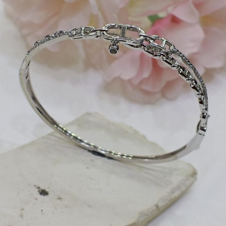 Laris Jaya gelang emas putih bangle mdl listring var