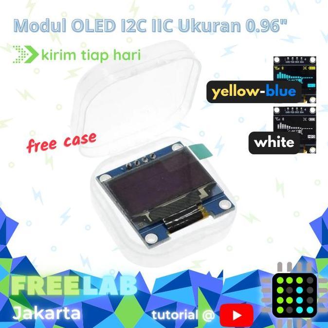MODUL OLED LCD DENGAN I2C FLAB