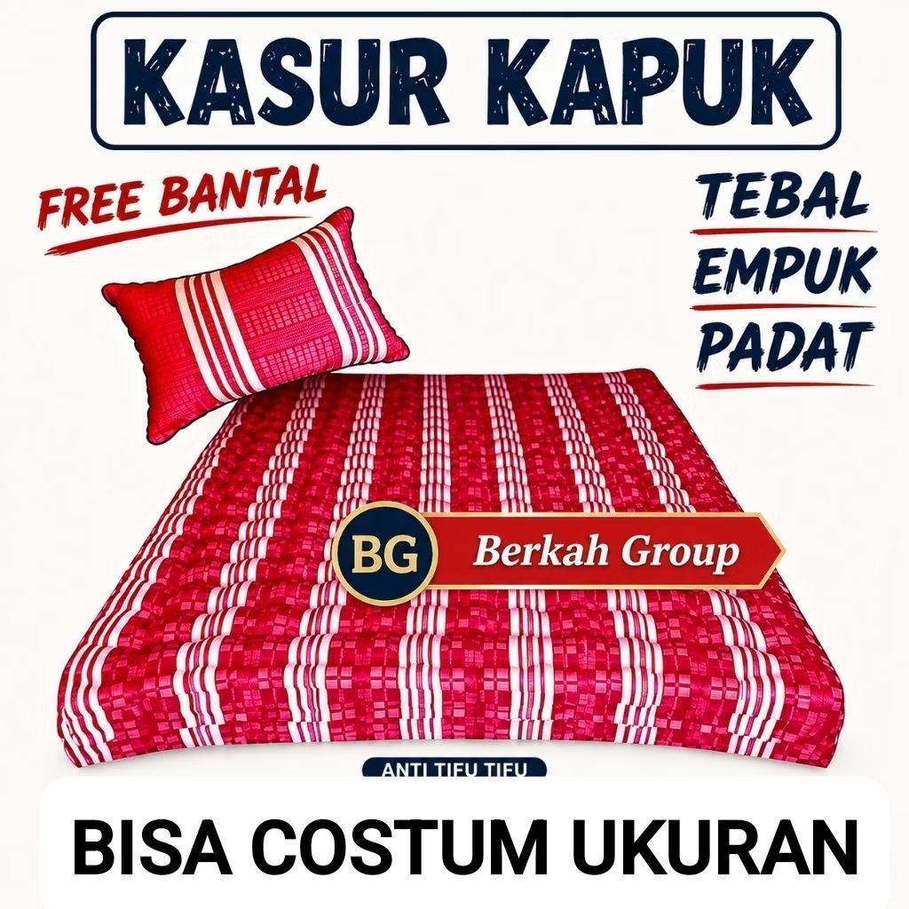 KASUR KAPUK RANDU ASLI TANPA CAMPURAN 100 % ASLI KAPUK