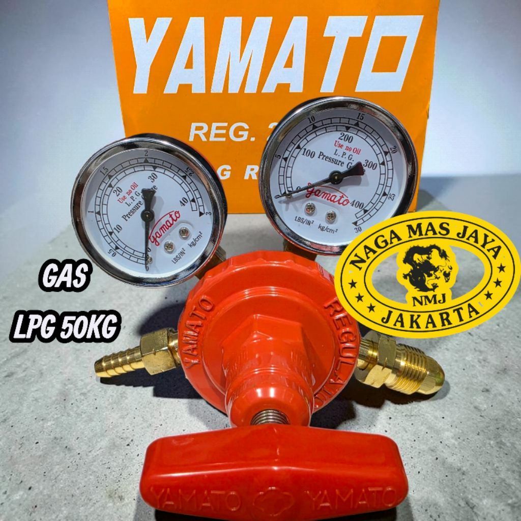 REGULATOR LAS LPG 50KG YAMATO REG / REGULATOR GAS LPG 50 KG YAMATO REG