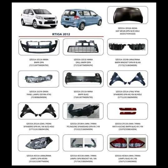 TERLARIS BEMPER BUMPER BELAKANG ERTIGA R3 NHF 