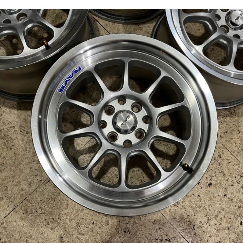 Velg Mobil Bekas Ring 16 Lubang 4 VELG RAYS  R16 LEBAR 8-9 PCD 4X100-4x114.