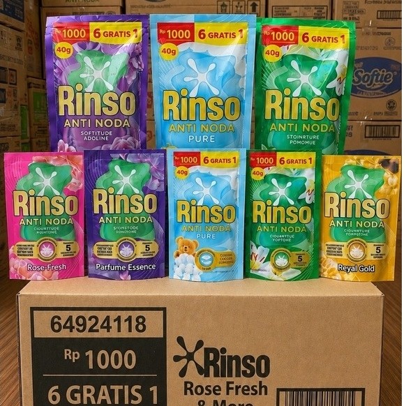 Rinso cair 1000an 1 dus 40ml 112 sachet