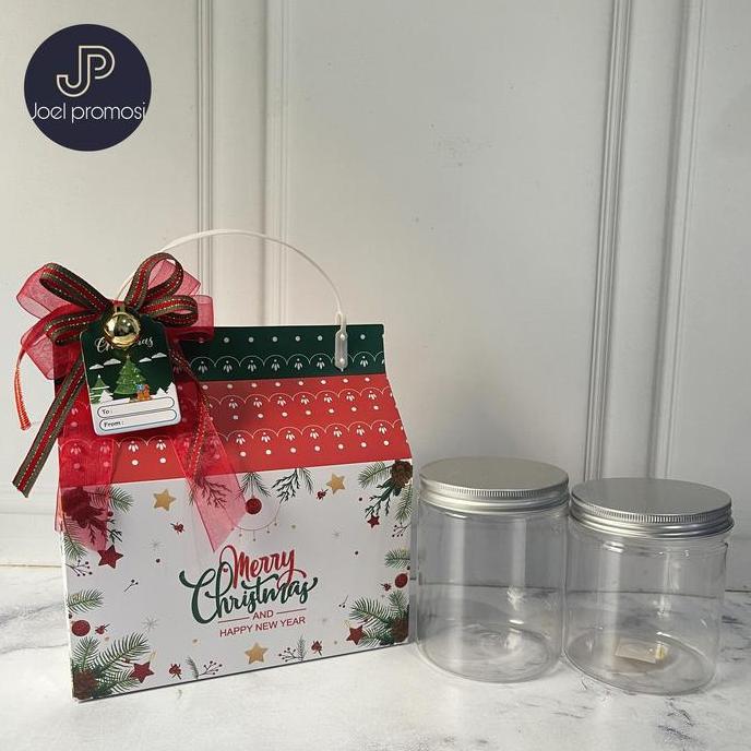 Enrolar - 5 Pcs Dus Cookies Christmas/ Dus Natal/Dus Tenteng/Kotak Natal/Box Natal