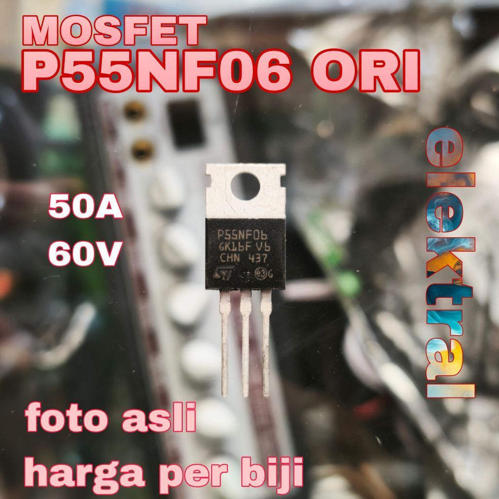 MOSFET P55NF06 50A 60V ori