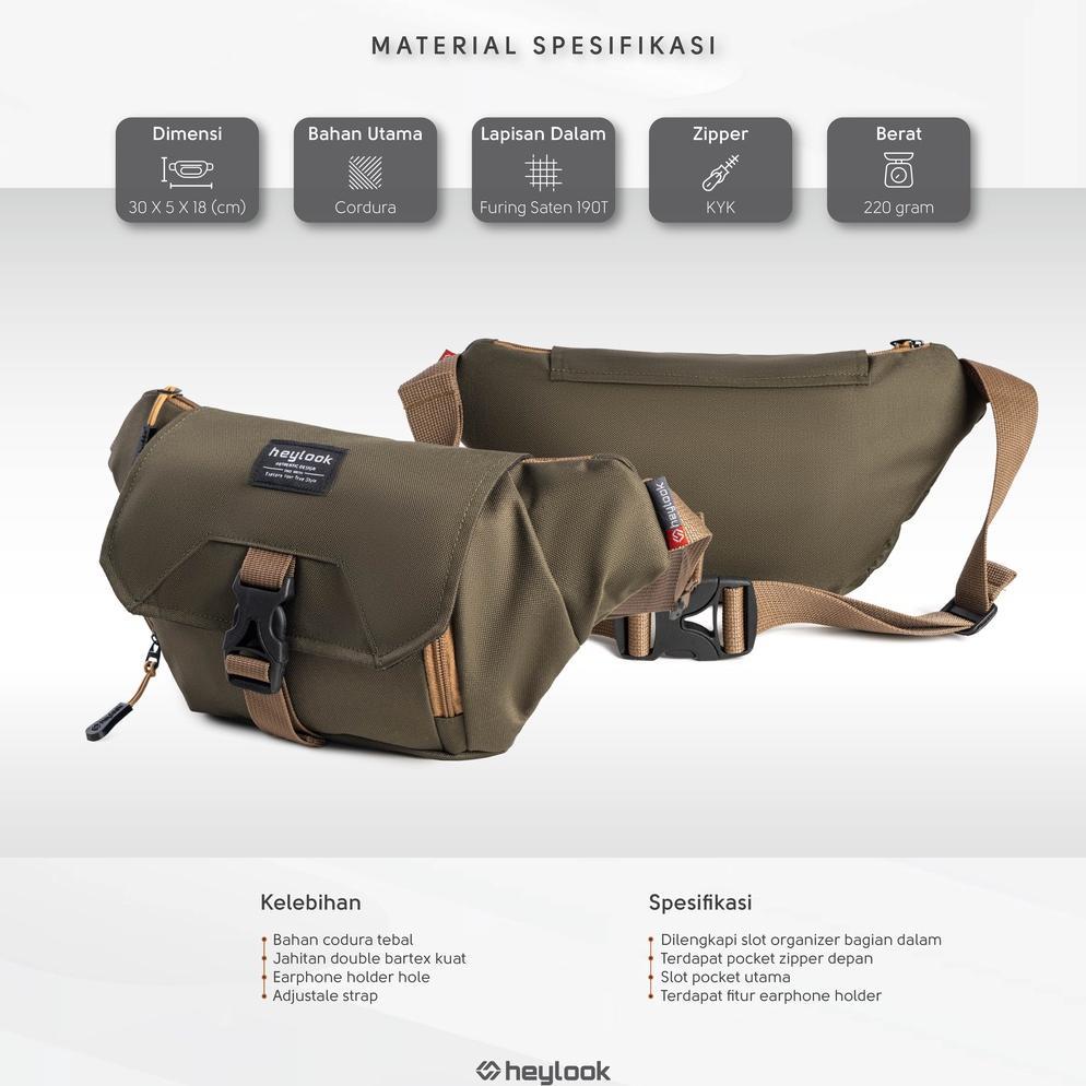 DISKON HEYLOOK - TAS SELEMPANG PRIA ROCKY