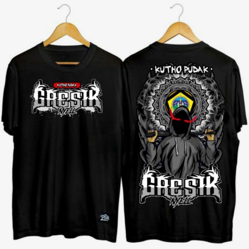 KAOS TSHIRT GRESIK NYELL CORAK ABU KUTHO PUDAK