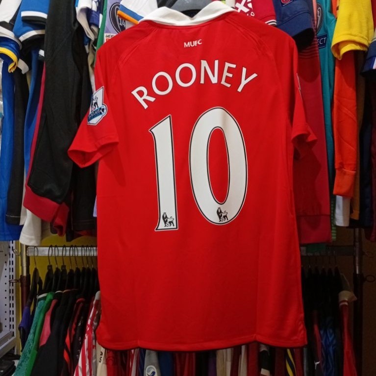 Jersey Bola Retro GO MU 2010 2011 Home ROONEY 10