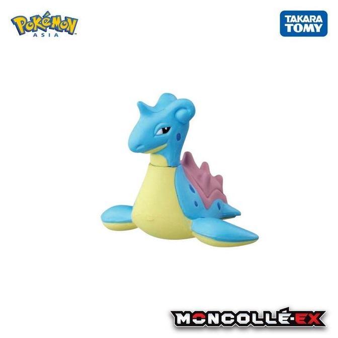 Moncolle EX #65 Lapras (Asia Ver.) Takara Tomy Pokemon Figure Mainan