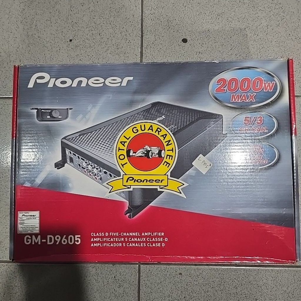 Pioneer Amplifier Clas D 5Channel GM-D9605 NEW