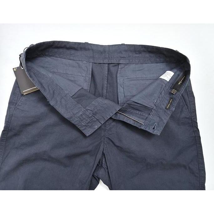 Original Massimo Dutti Man's Cotton Bermuda Shorts in Navy Blue - Celana Pendek Pria