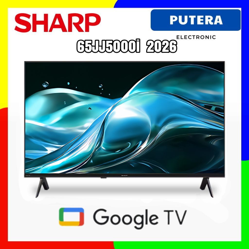 SHARP 65JJ5000i GOOGLE TV 65 INCH 4K UHD 2026 JJ5000i Dolby Audio ALLM 120Hz