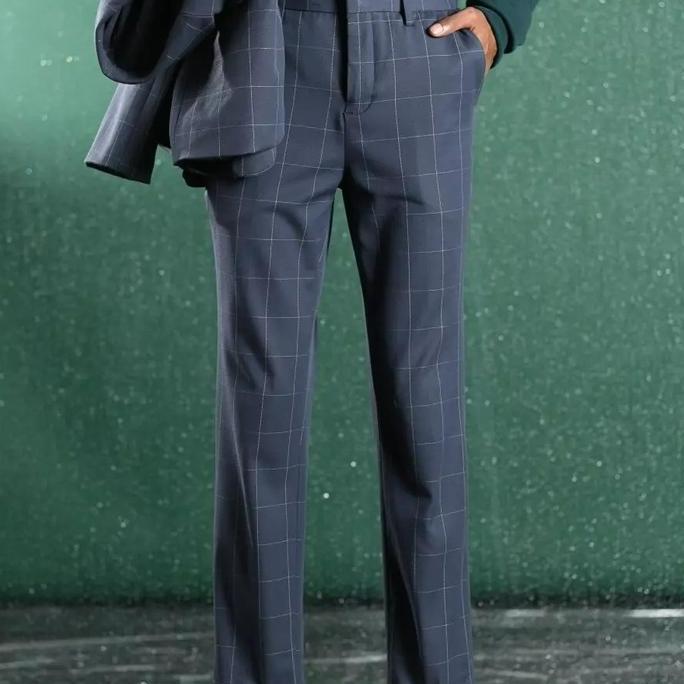 Heymale Grid Trousers Celana Panjang Pria