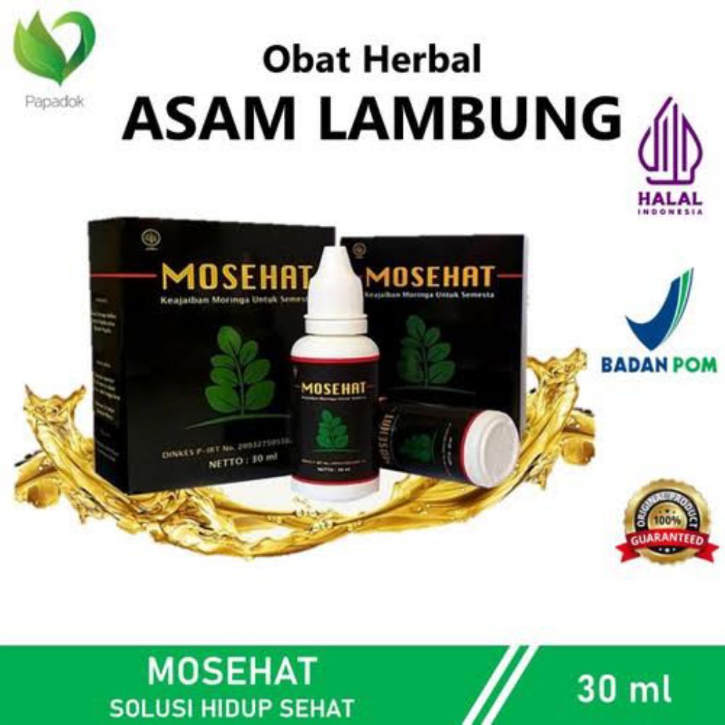 Mosehat Obat Herbal Asam Lambung Dan Hernia - Mosehat 30ml Obat Seribu Manfaat