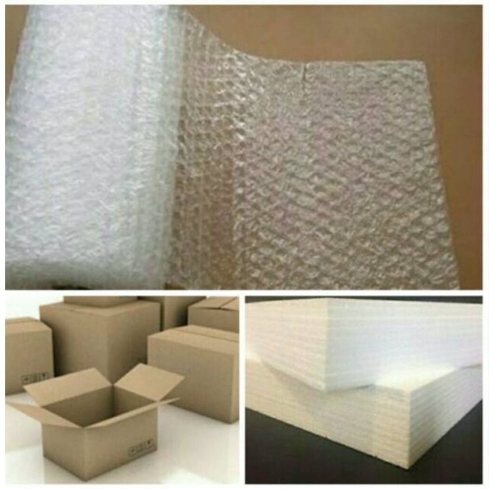 Extra Packing Bubble & Styrofoam - Kardus Dan Styrofoam untuk soliter cupang