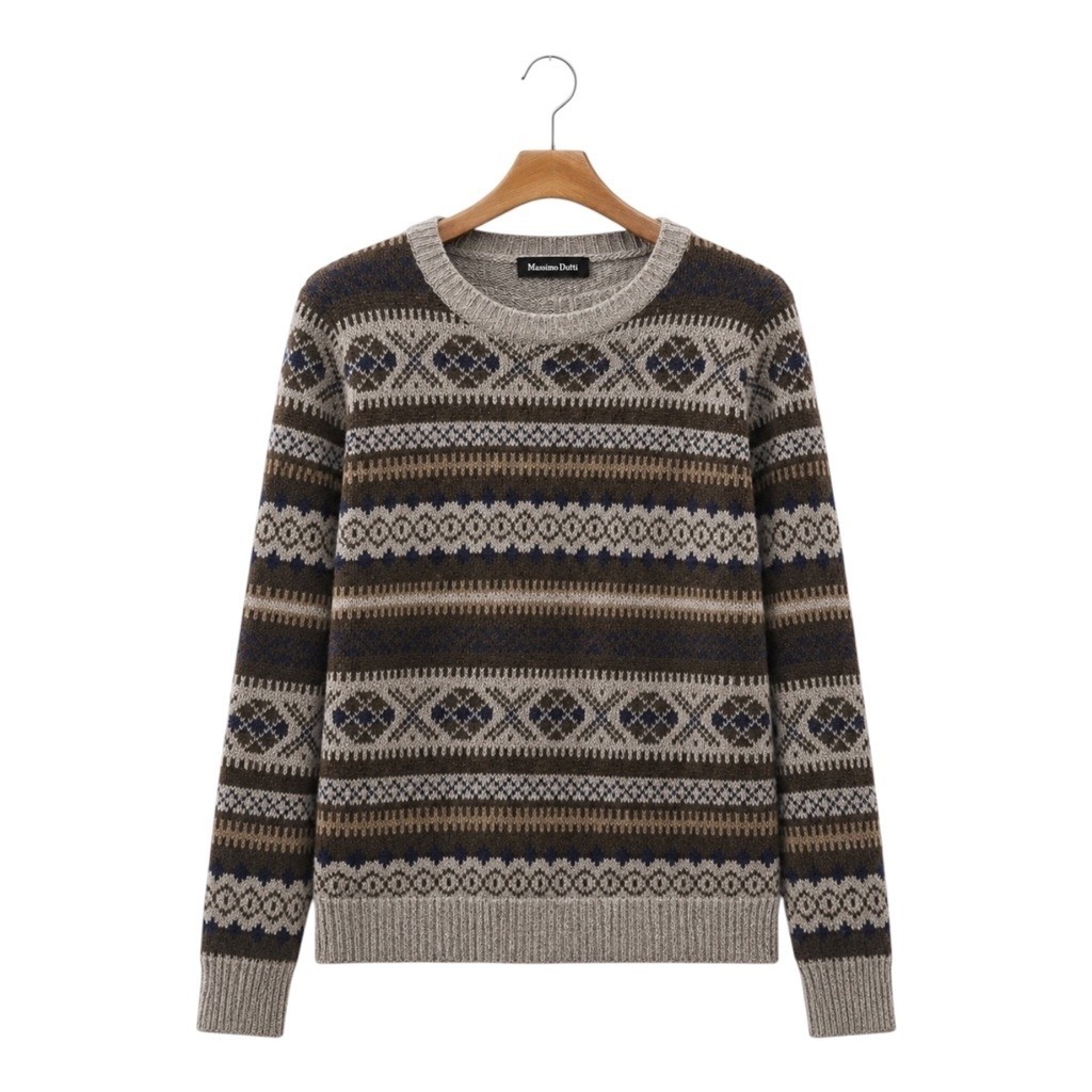 (XL) Sweater Crewneck Over Size Massimo Dutti