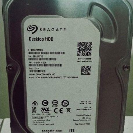 HARDDISK CCTV INTERNAL1TB TYPE SATA UKURAN 3"5INCH HDD CCTV DAN PC KOMPUTER
