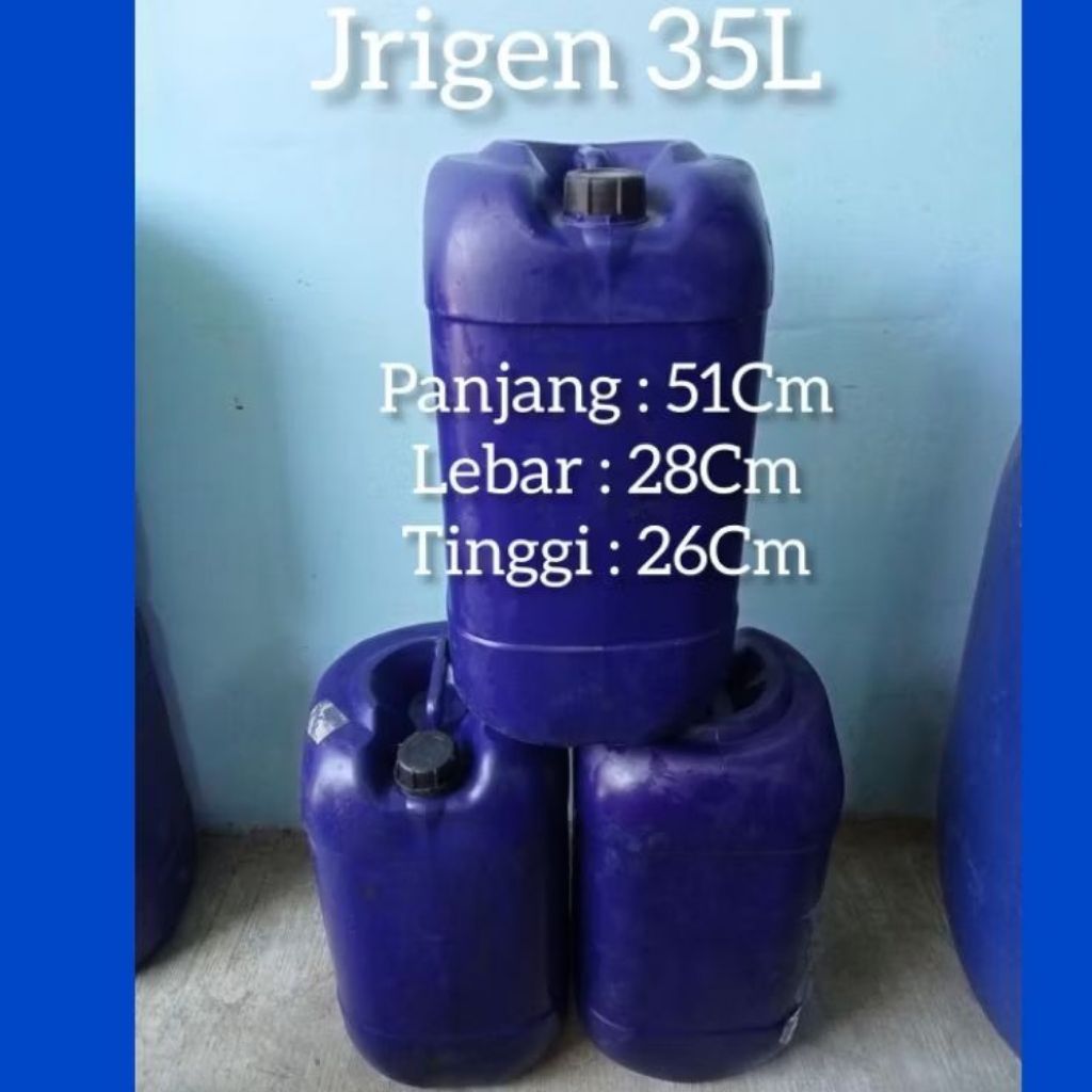 jrigen plastik 35liter .curigen 35liter panjang