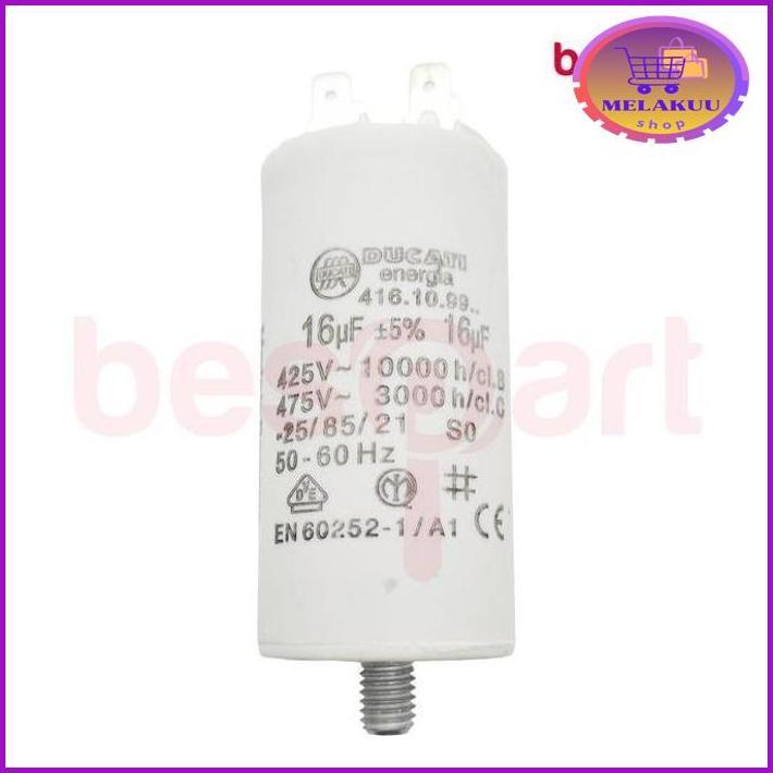CAPACITOR DUCATI 16UF 450V UNTUK MESIN KOPI ESPRESSO / GRINDER (MODEL BAUT) BARU