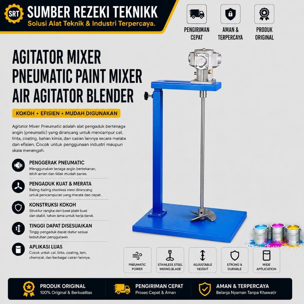 Agitator Mixer Pneumatic Paint Mixer Air Agitator Blender