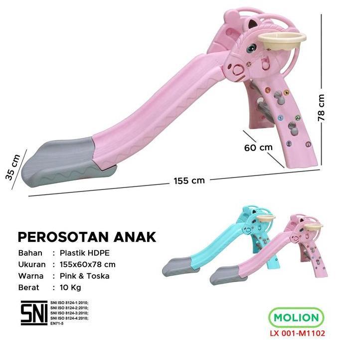 Mainan Prosotan Seluncuran Anak Bermain Perosotan Plastik Anak Kuda Taman Bermain 001-M1102