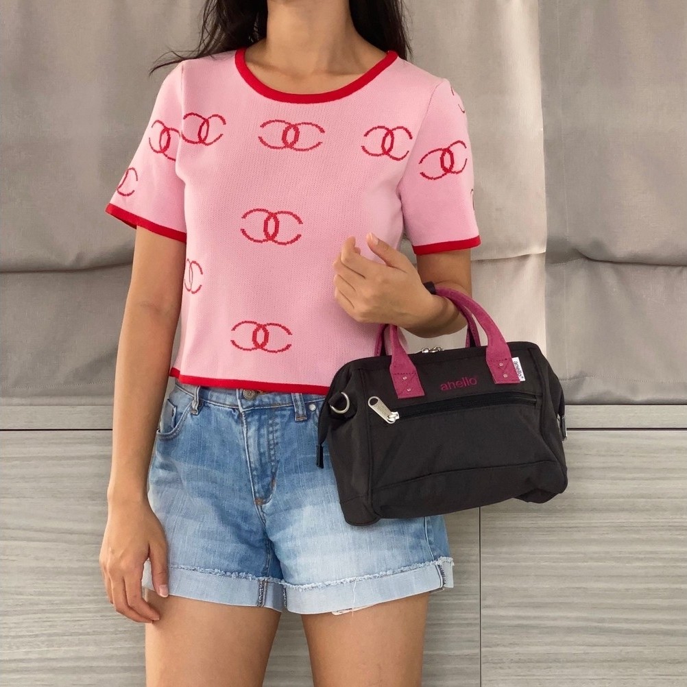 Tas Selempang Wanita Anello 2 Way Twill Mini Shoulder Bag Original