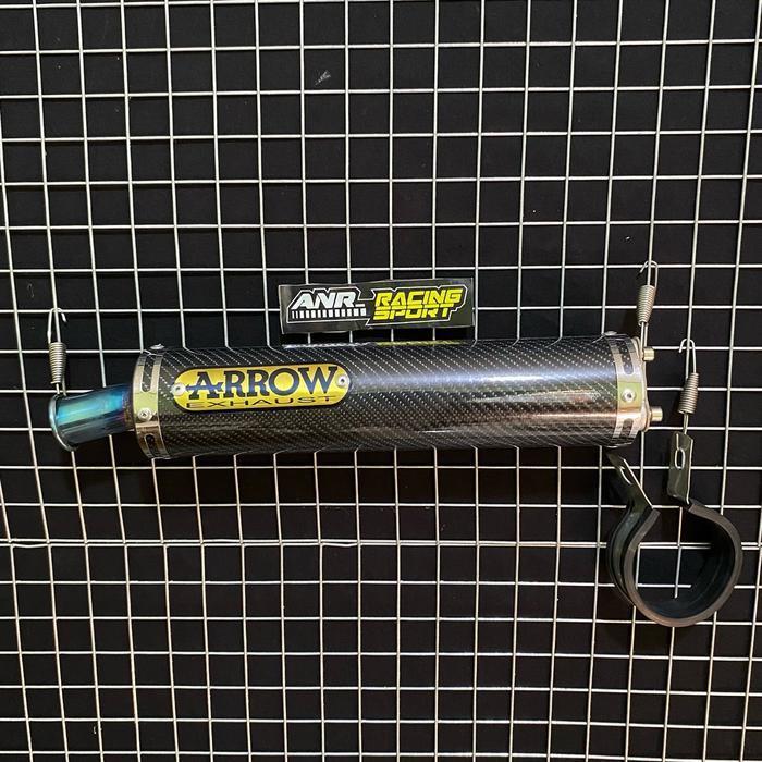 Silincer Knalpot Ninja R Ss Rr Arrow Carbon 2Tak Motor Original Dan Terpercaya
