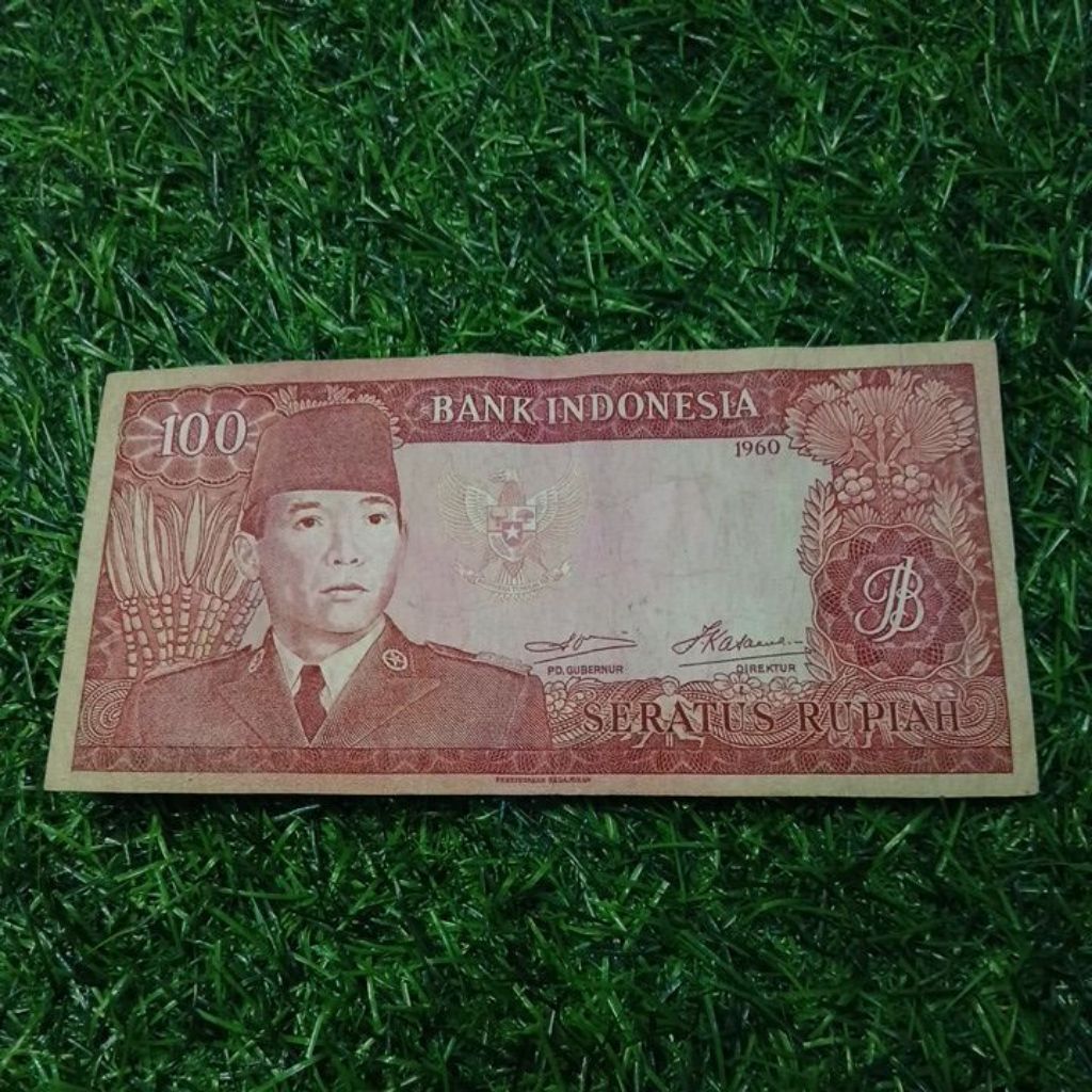 uang soekarno 100 rupiah 1960 asli apa adanya