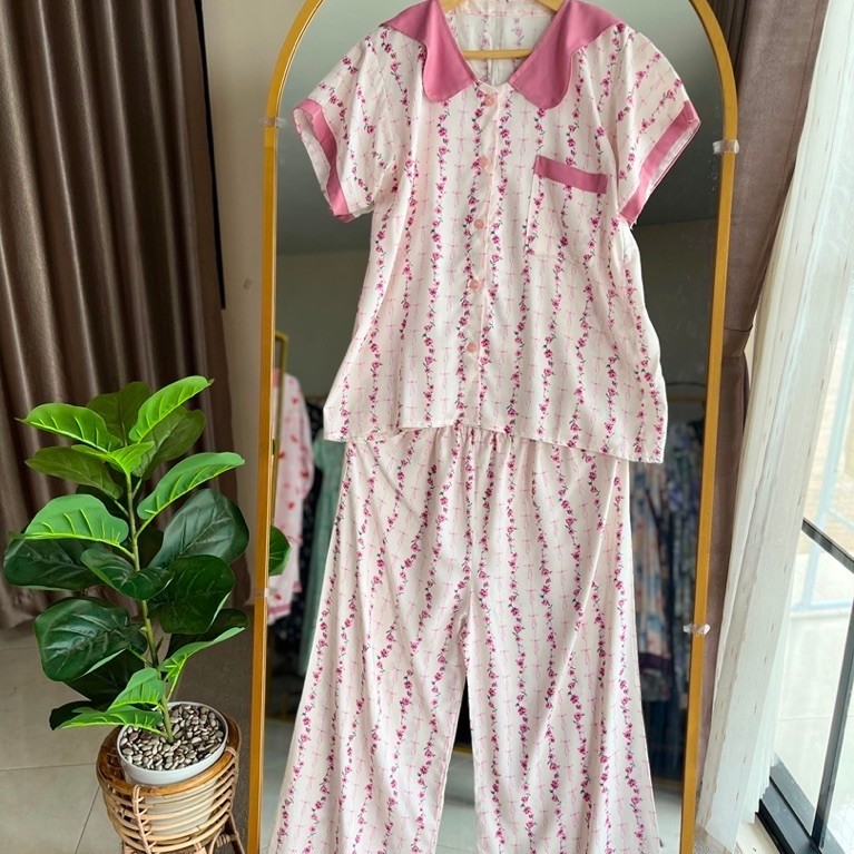 NESTUFF ONE SET PAMELA ONE SET RAYON PIYAMA RAYON JUMBO GROSIR DASTER RAYON JEMBER