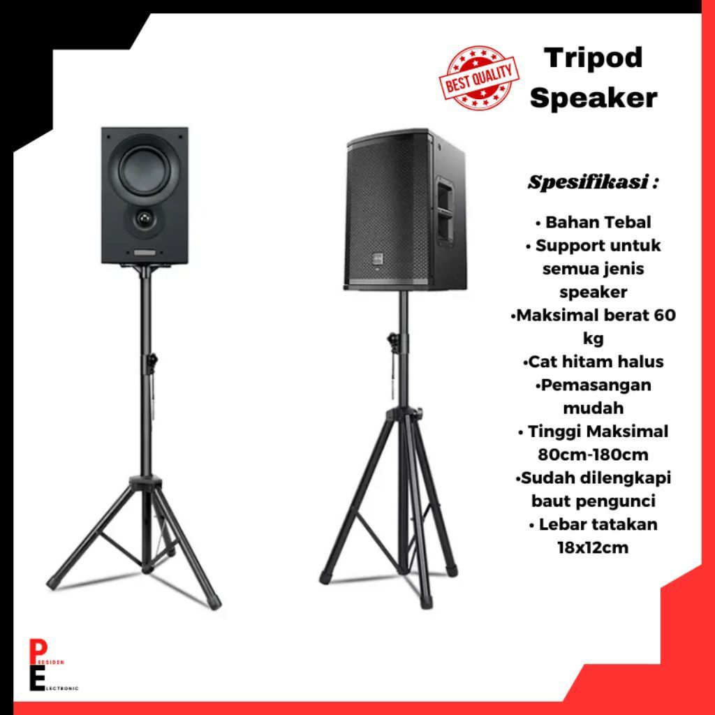 Stand Speaker/Speaker Stand Tripod Stand Speaker Tripod Speaker 1 Set Full